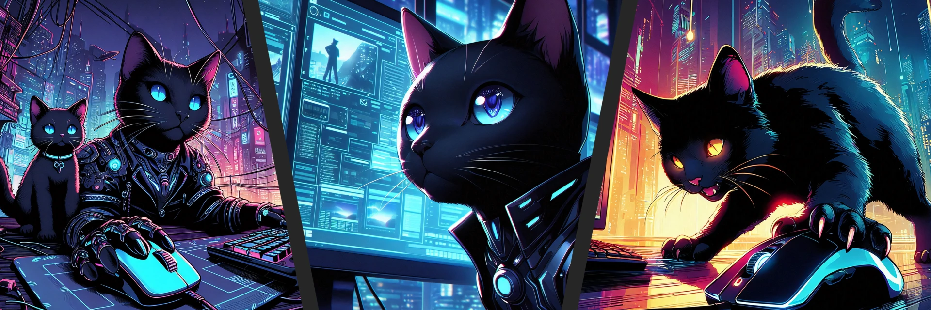 Katzen am Computer