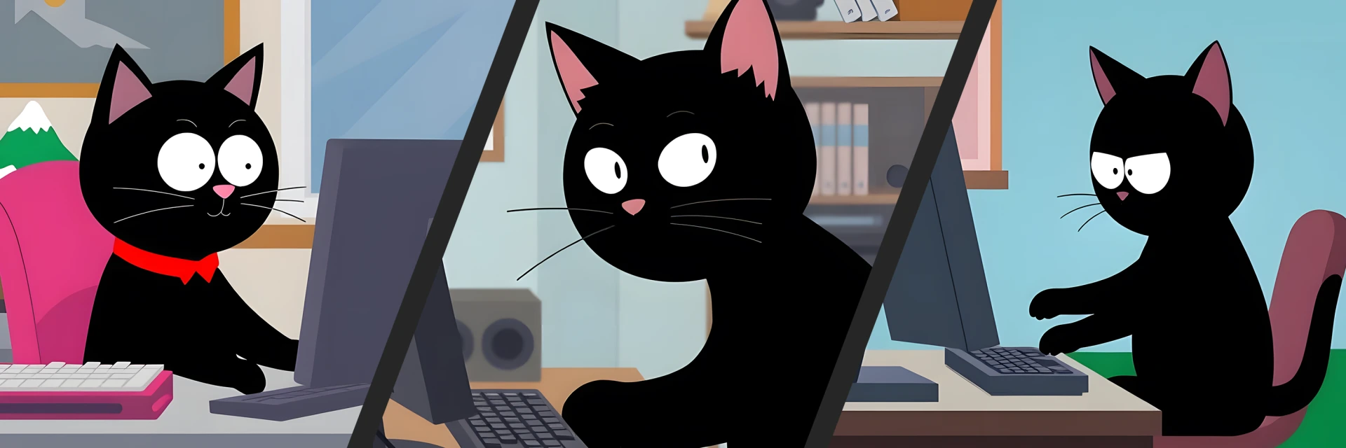 Katzen am Computer