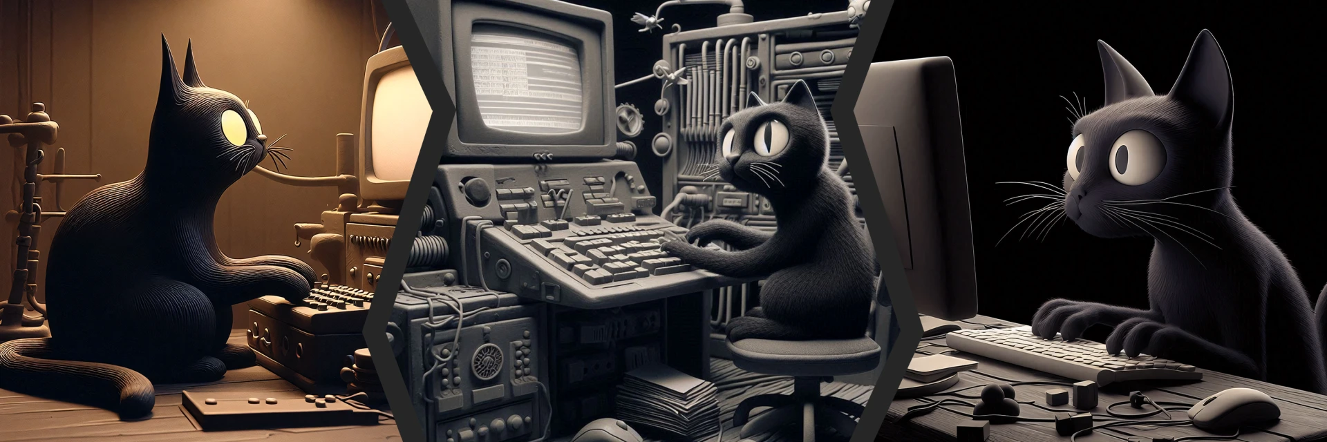 Katzen am Computer