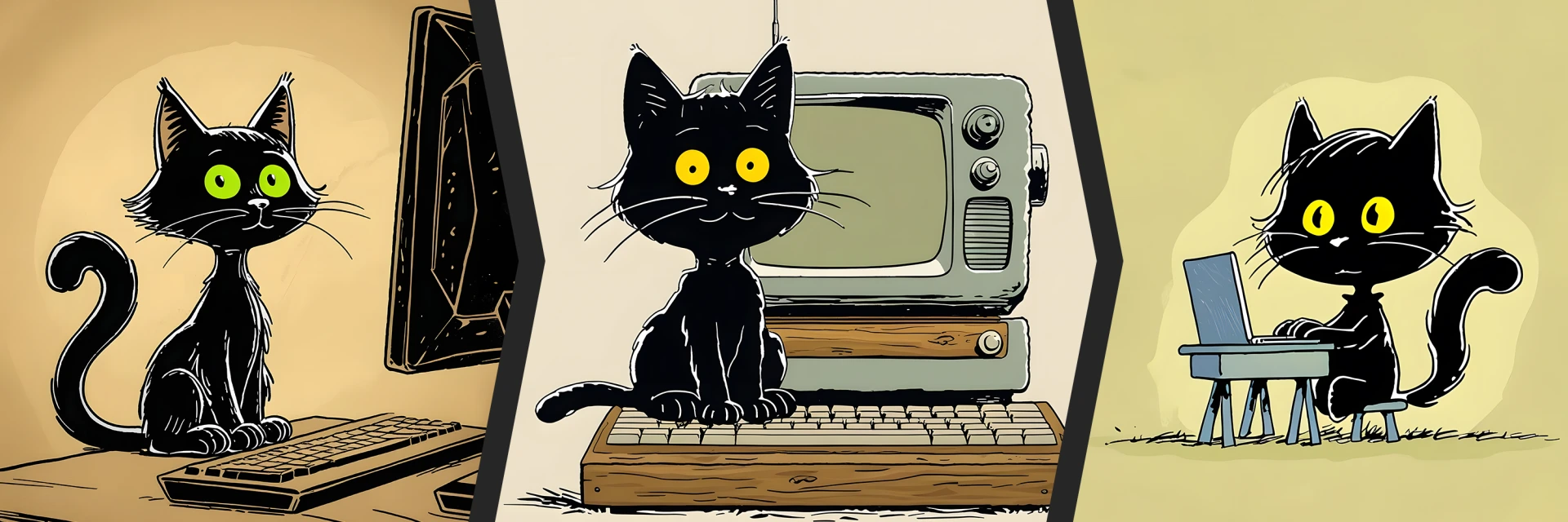Katzen am Computer