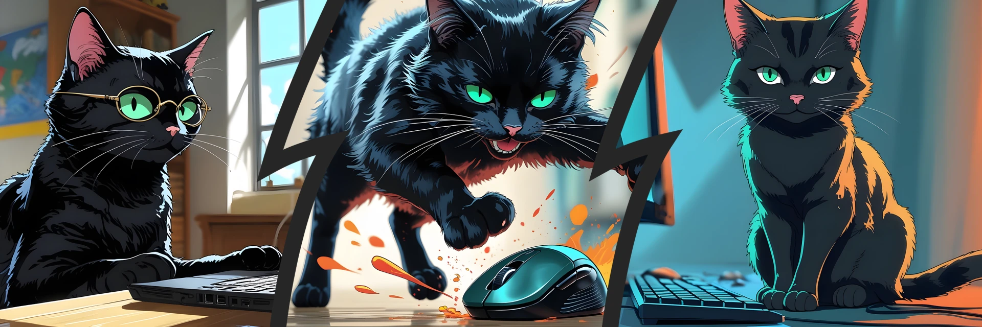 Katzen am Computer