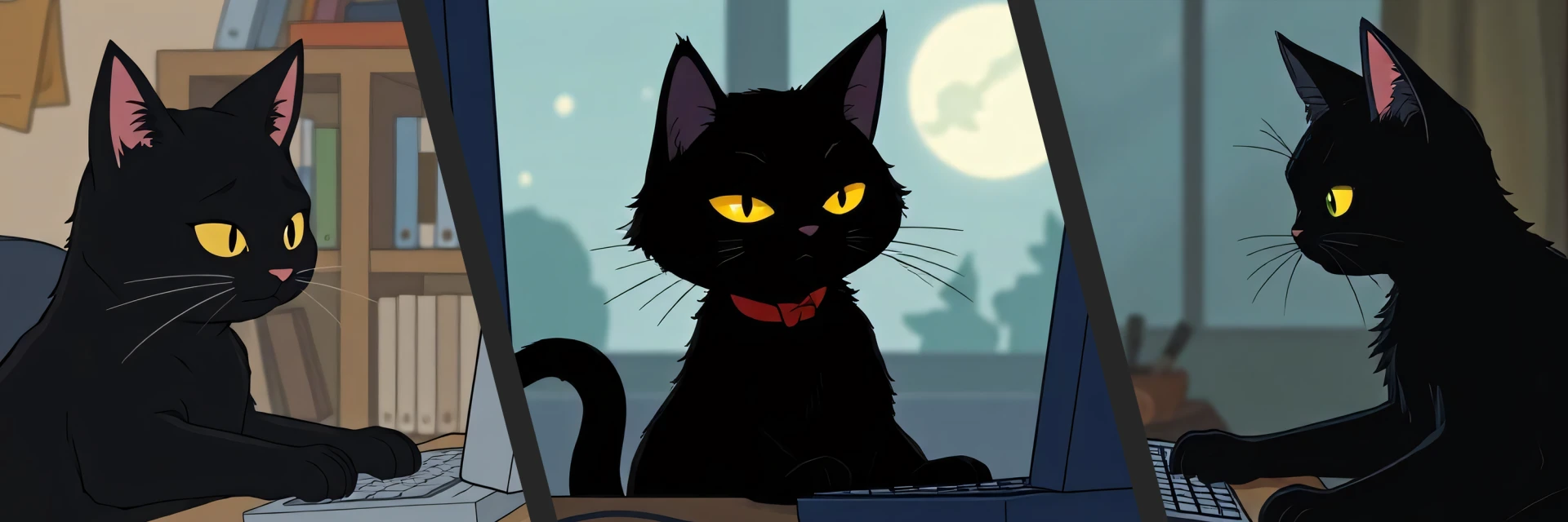 Katzen am Computer