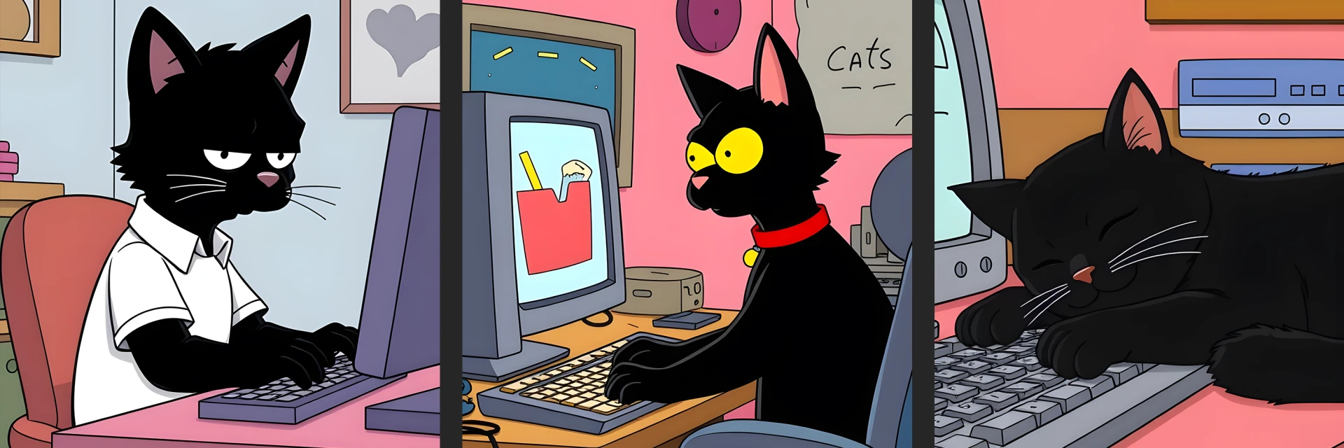 Katzen am Computer