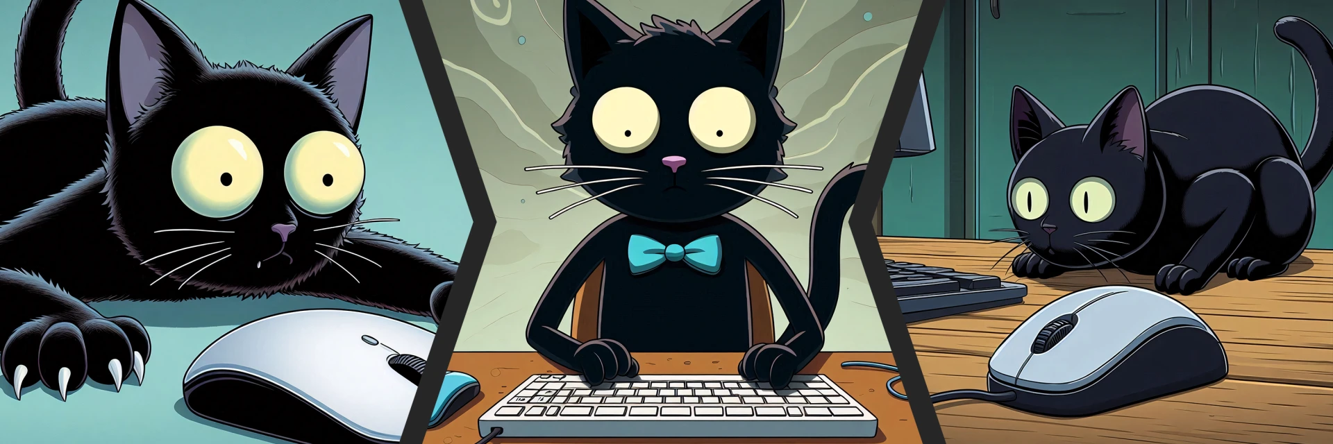 Katzen am Computer