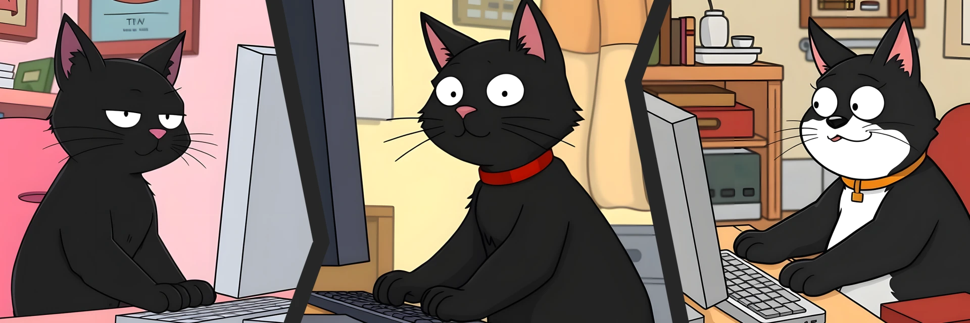 Katzen am Computer