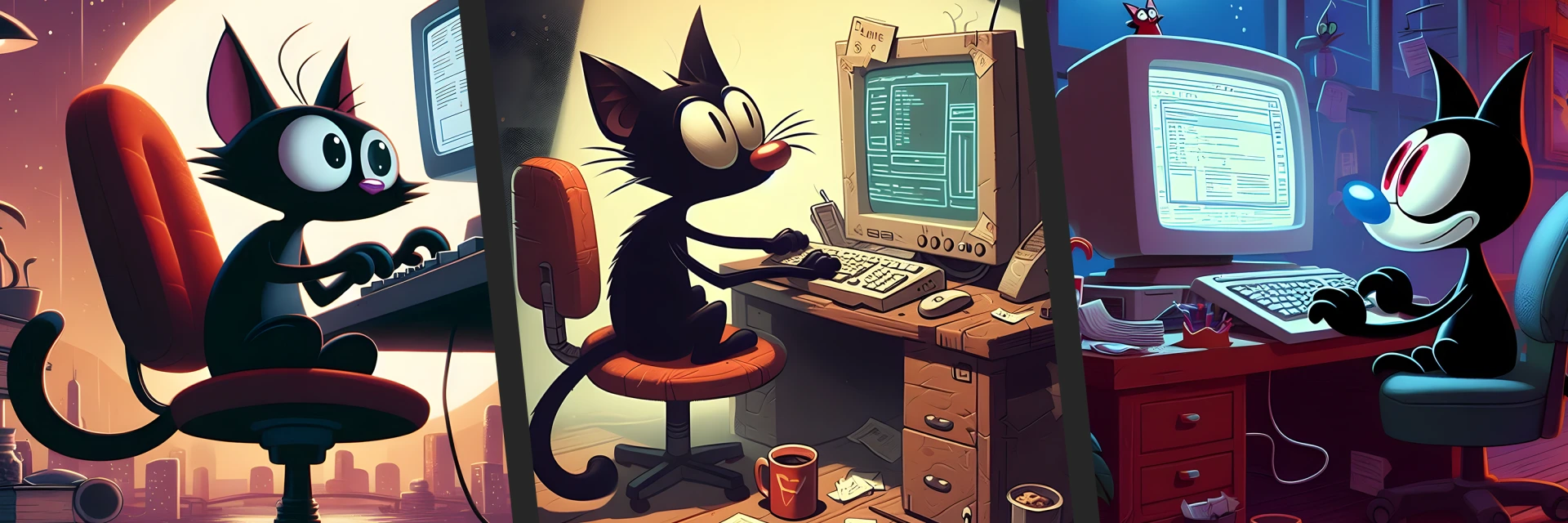 Katzen am Computer